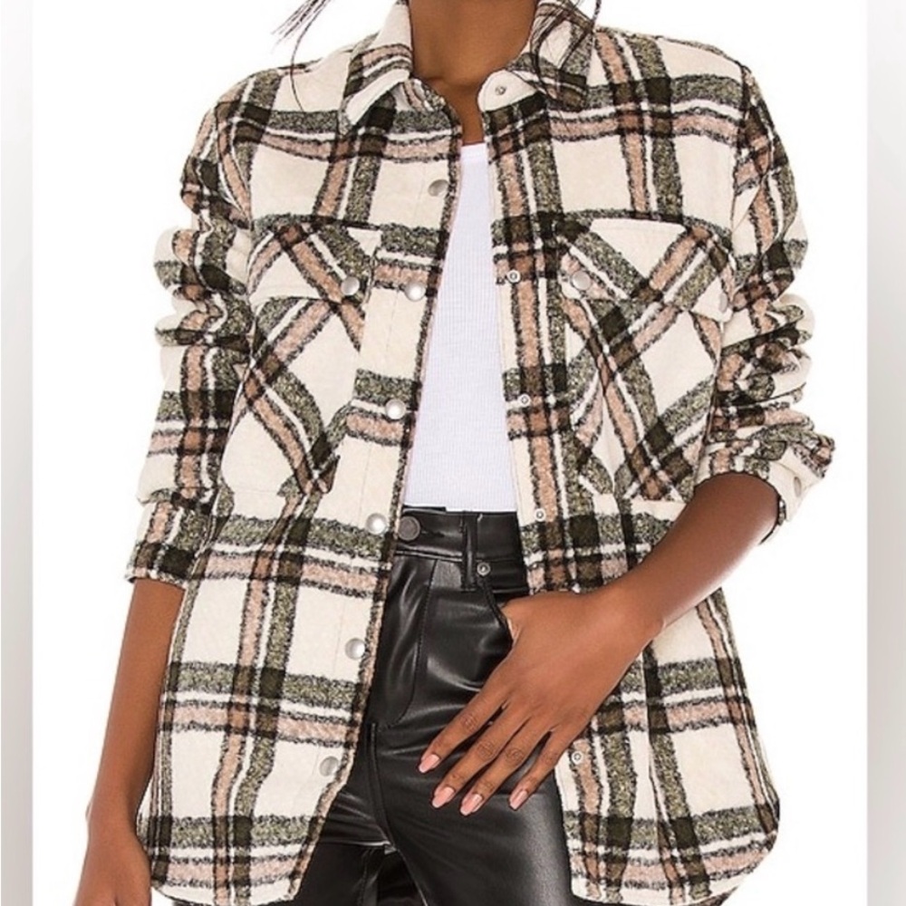 Blank NYC Women’s Flannel Jacket (Shacket)